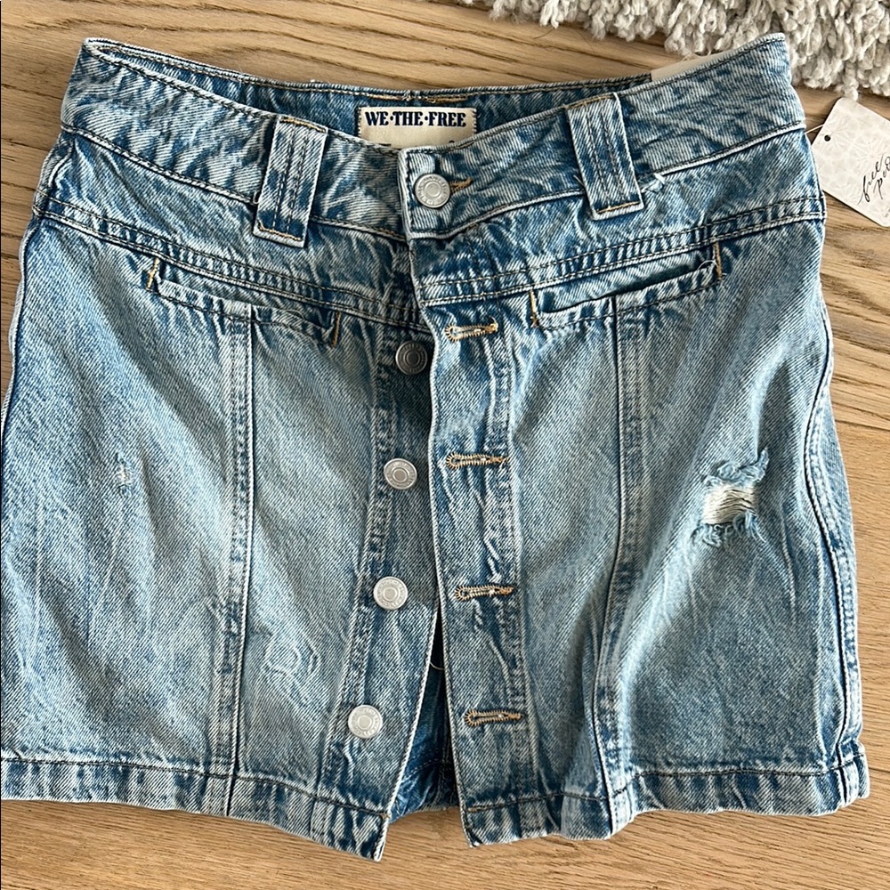 We The Free Denim Skirt